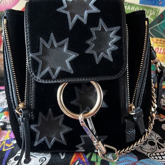❣️Chloé❣️ mini Faye backpack 🎒 witH sTARz All OVER!!🥰✨✨✨⭐️ - Picture 2 of 9
